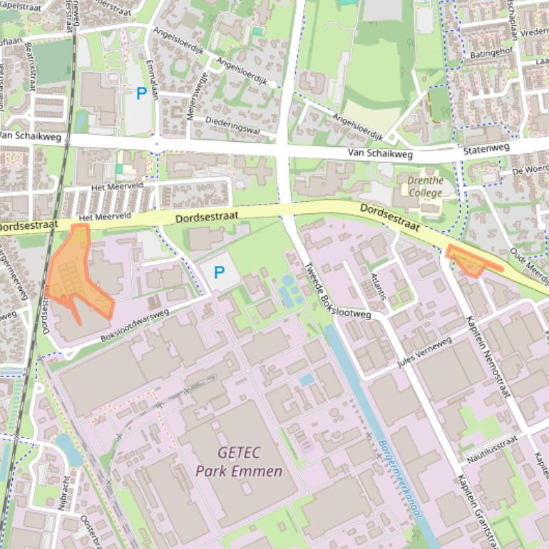 Kaart van postcodegebied 7822JR.