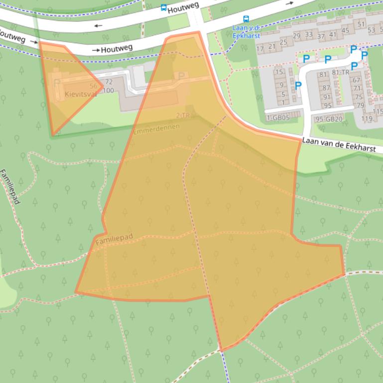 Kaart van postcodegebied 7823AP.