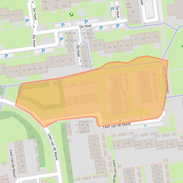 Kaart van postcodegebied 7823BD.