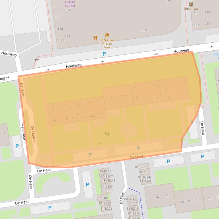 Kaart van postcodegebied 7823CZ.