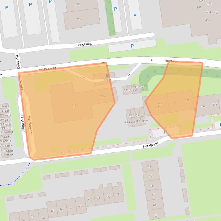 Kaart van postcodegebied 7823EL.