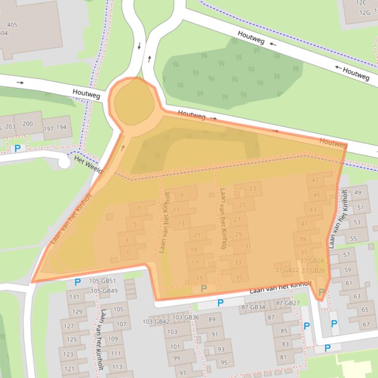 Kaart van postcodegebied 7823GA.