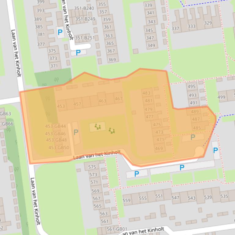 Kaart van postcodegebied 7823GL.