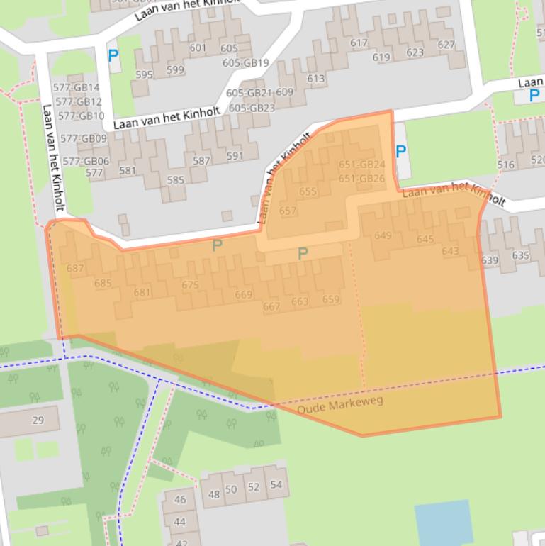 Kaart van postcodegebied 7823GR.