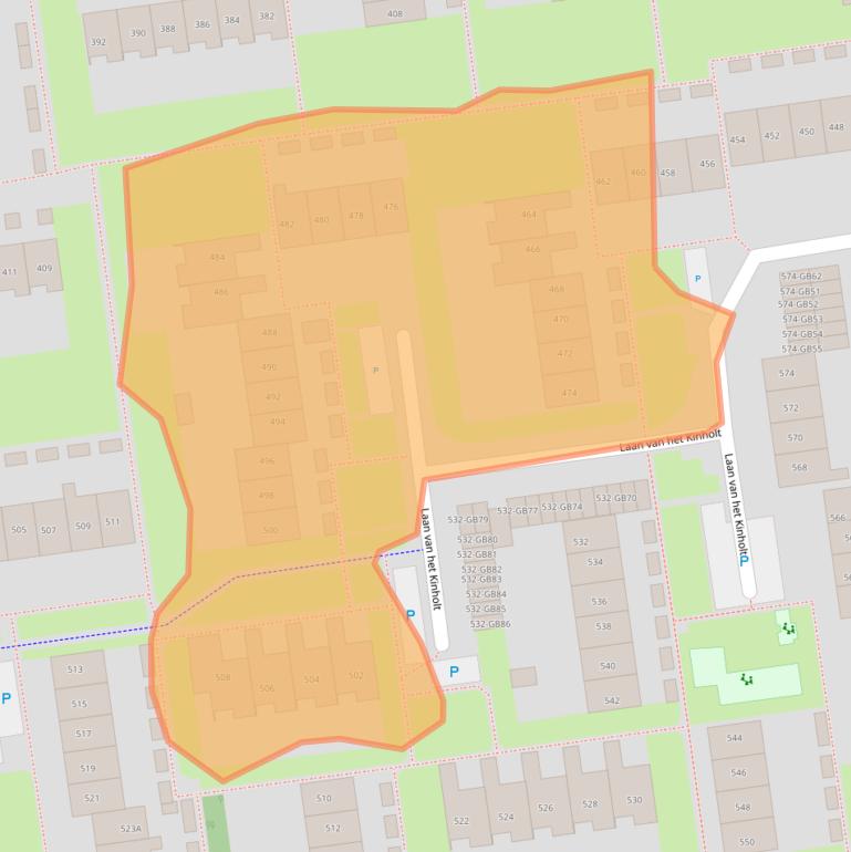 Kaart van postcodegebied 7823HM.