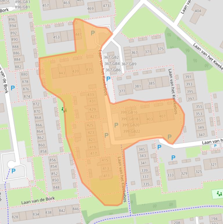 Kaart van postcodegebied 7823KK.