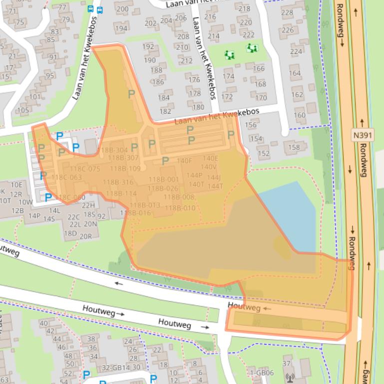 Kaart van postcodegebied 7823LJ.