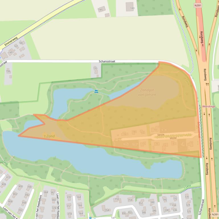 Kaart van postcodegebied 7823LS.