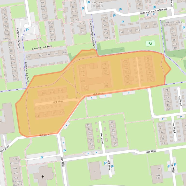 Kaart van postcodegebied 7823NB.