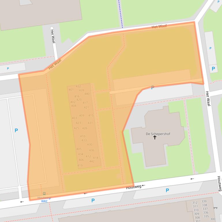 Kaart van postcodegebied 7823NT.