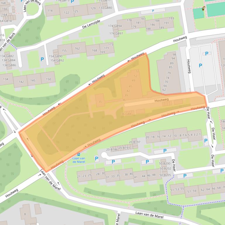 Kaart van postcodegebied 7823PA.