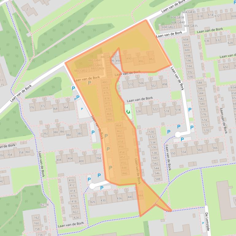 Kaart van postcodegebied 7823RL.