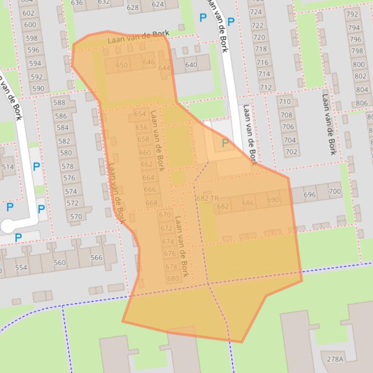 Kaart van postcodegebied 7823RR.