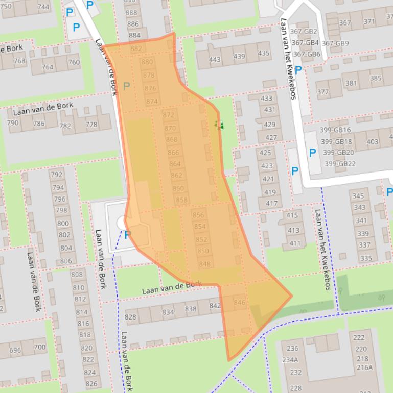 Kaart van postcodegebied 7823RW.