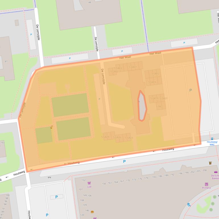 Kaart van postcodegebied 7823SB.
