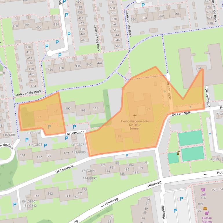 Kaart van postcodegebied 7823SH.