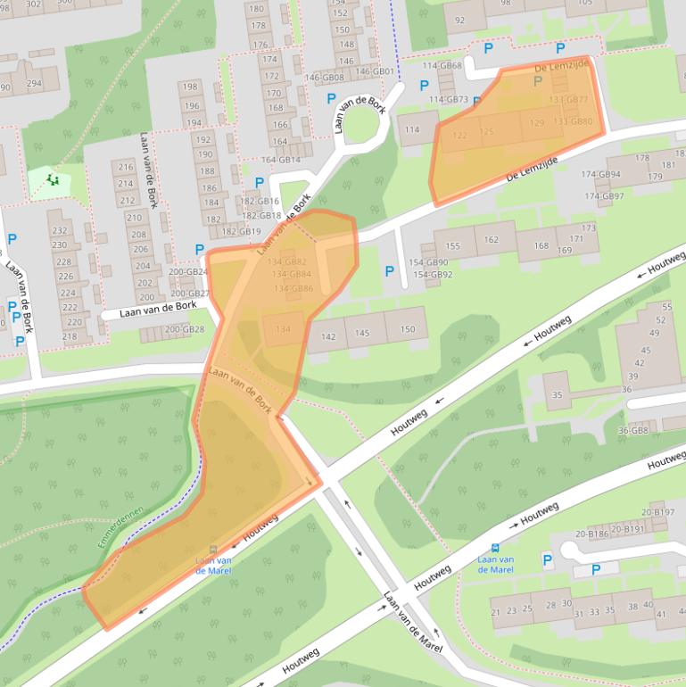 Kaart van postcodegebied 7823SK.