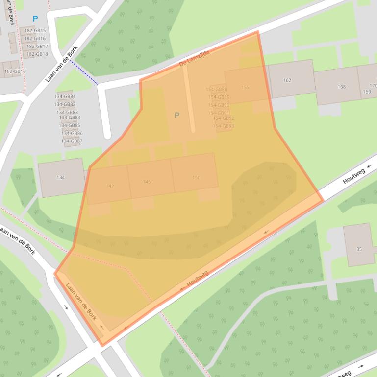Kaart van postcodegebied 7823SL.