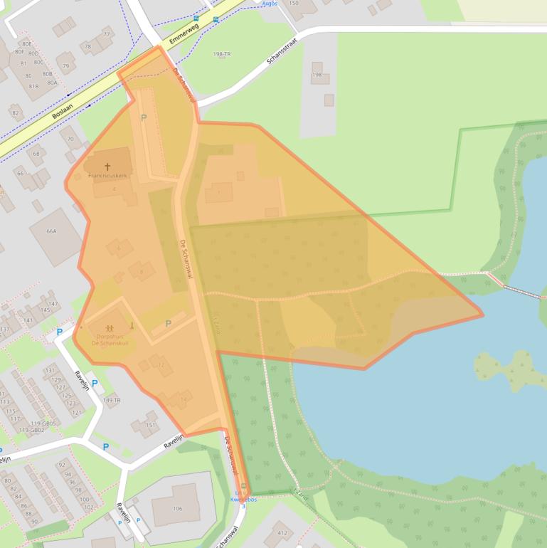 Kaart van postcodegebied 7823TJ.