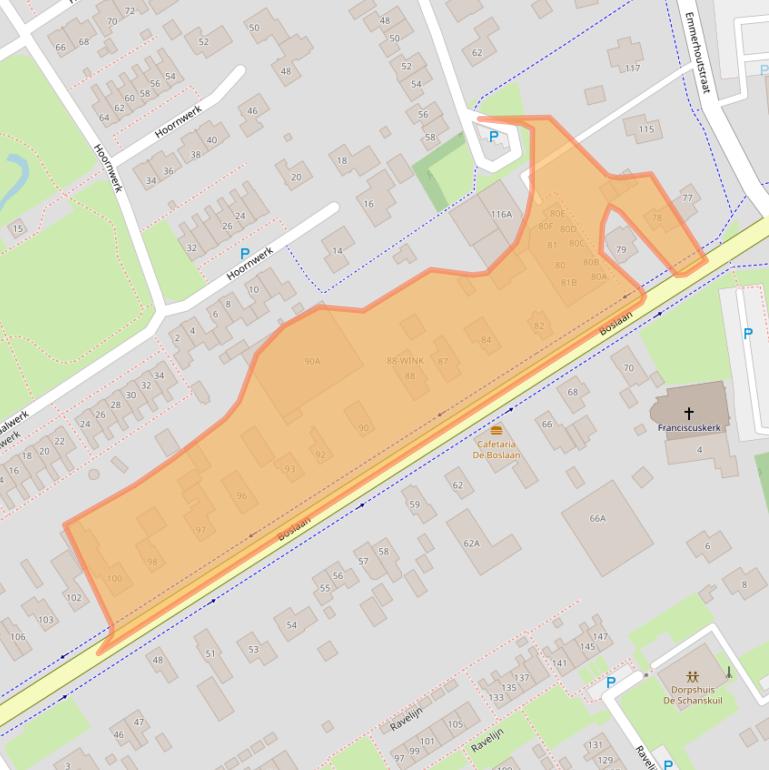 Kaart van postcodegebied 7823TS.