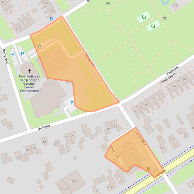 Kaart van postcodegebied 7823VA.