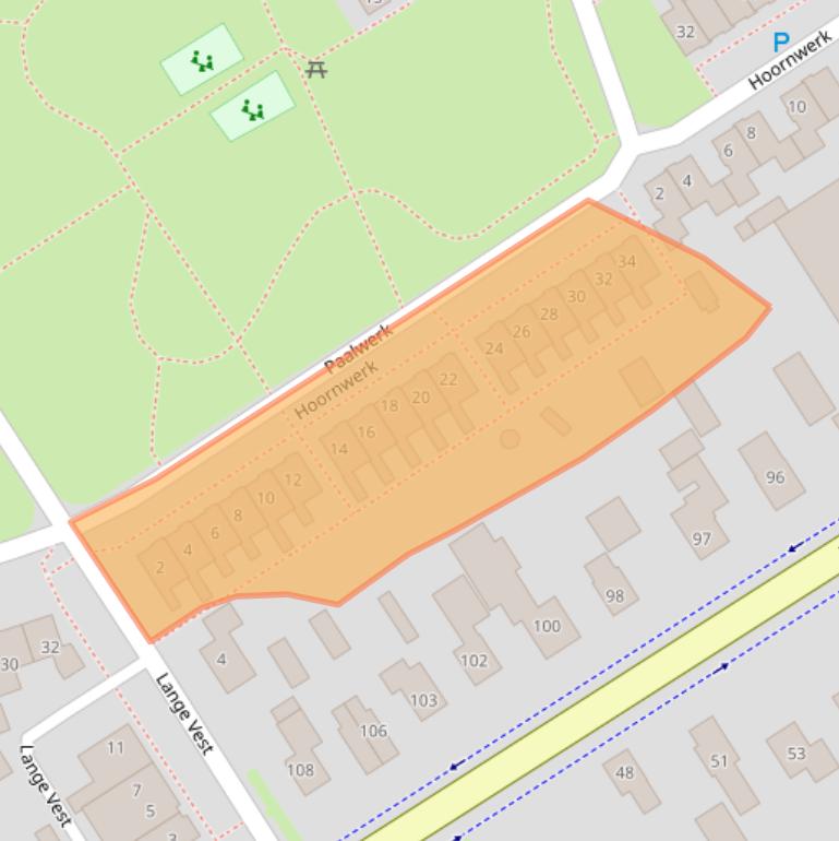 Kaart van postcodegebied 7823VD.