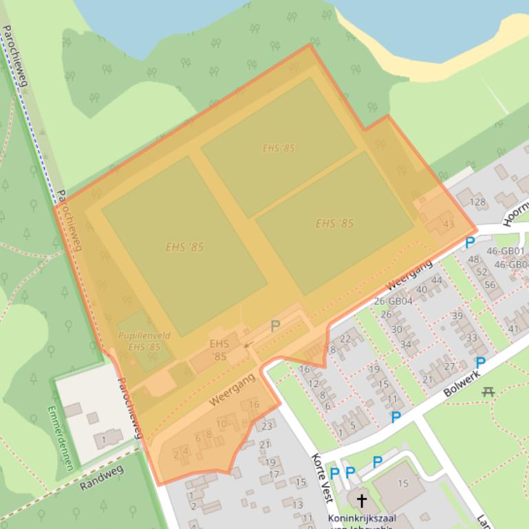 Kaart van postcodegebied 7823VN.