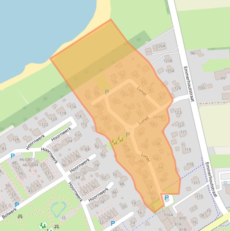 Kaart van postcodegebied 7823VV.