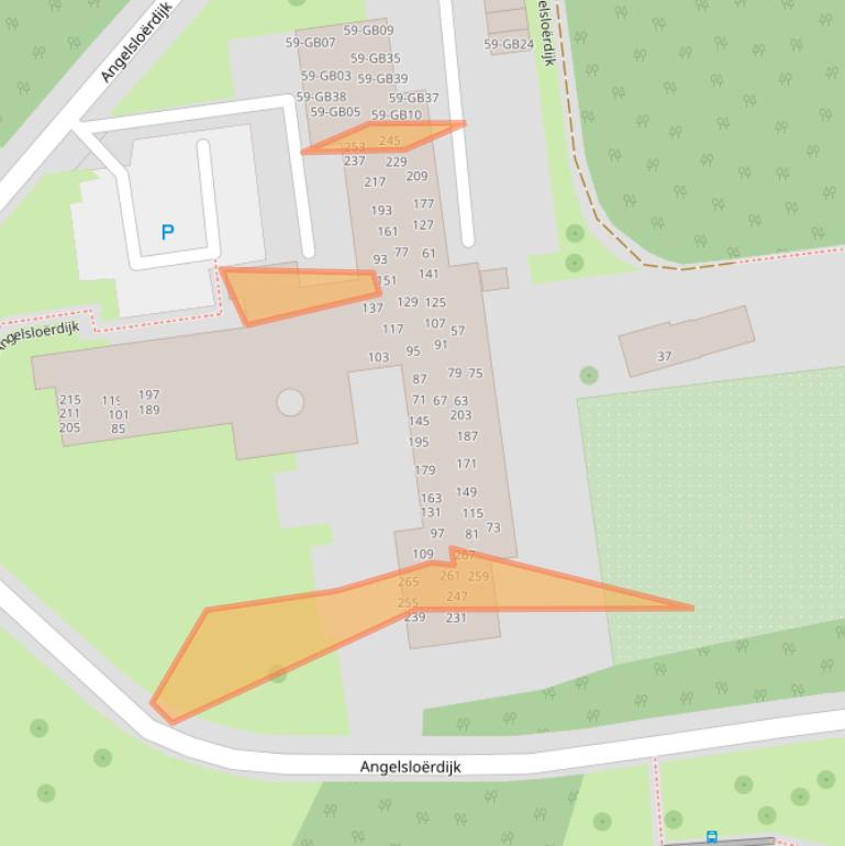 Kaart van postcodegebied 7824AJ.