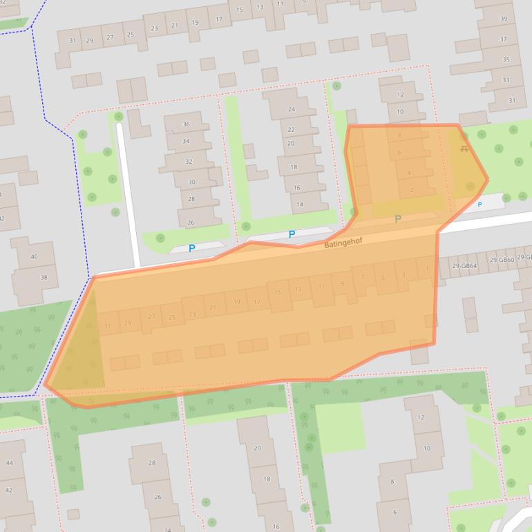 Kaart van postcodegebied 7824AX.