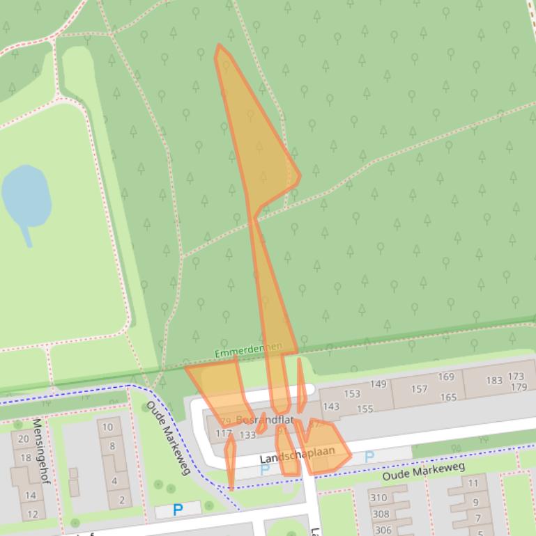 Kaart van postcodegebied 7824BD.