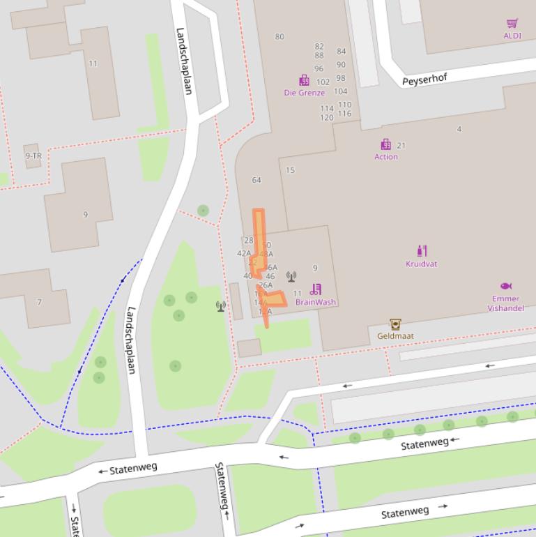 Kaart van postcodegebied 7824BH.