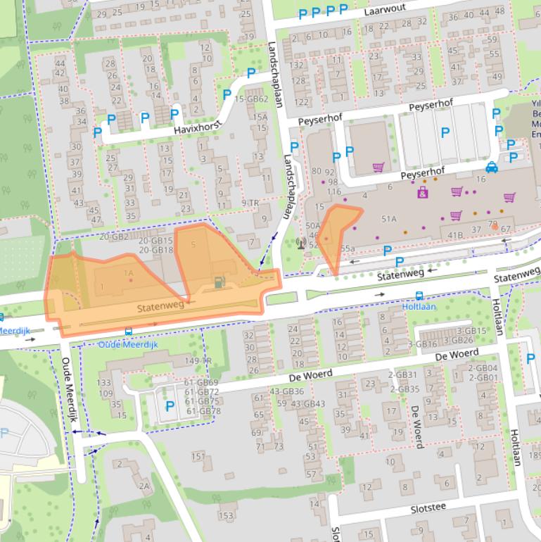 Kaart van postcodegebied 7824CR.