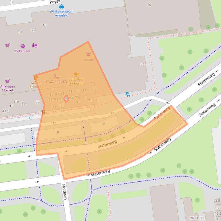 Kaart van postcodegebied 7824CV.