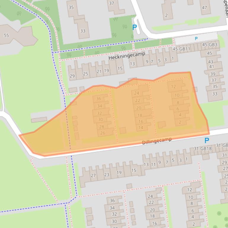 Kaart van postcodegebied 7824ED.