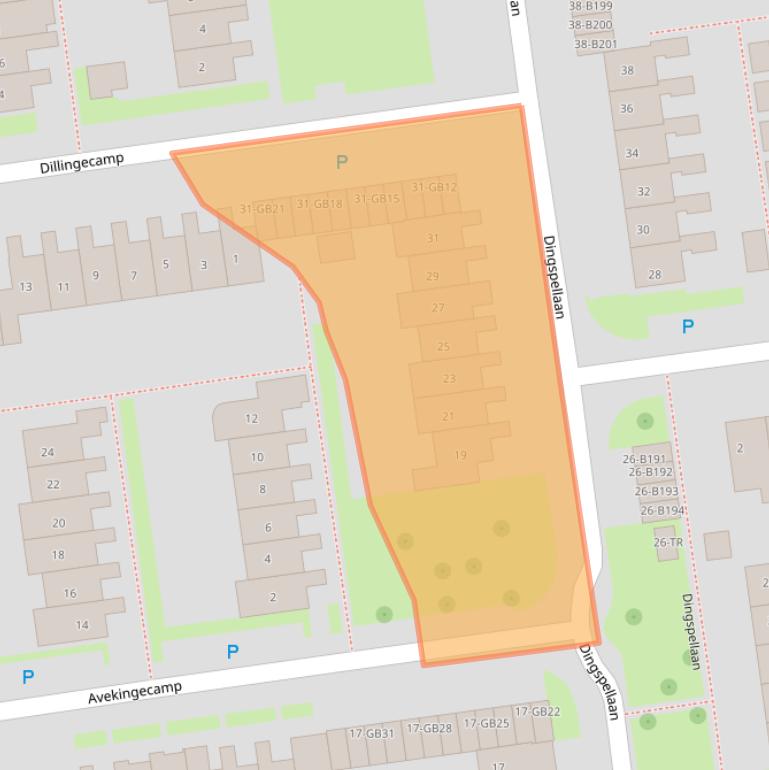 Kaart van postcodegebied 7824GB.