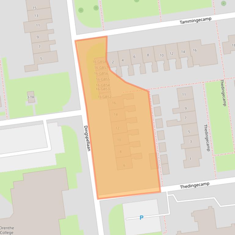 Kaart van postcodegebied 7824GJ.