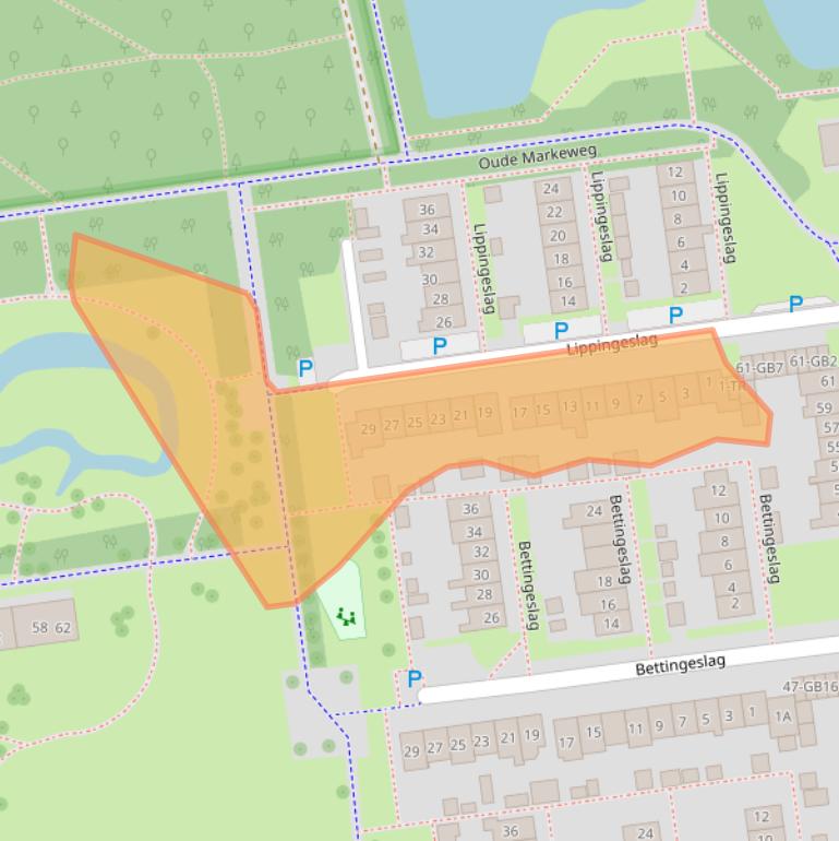 Kaart van postcodegebied 7824HA.