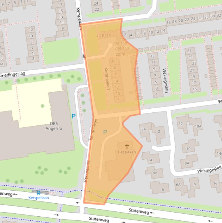 Kaart van postcodegebied 7824JG.