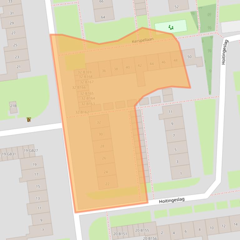 Kaart van postcodegebied 7824JH.