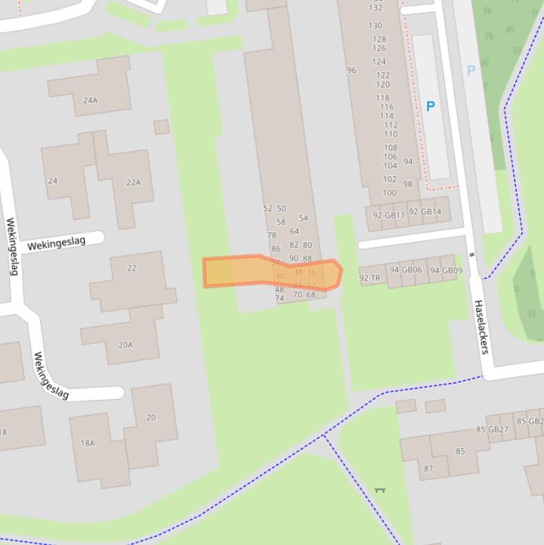 Kaart van postcodegebied 7824JN.