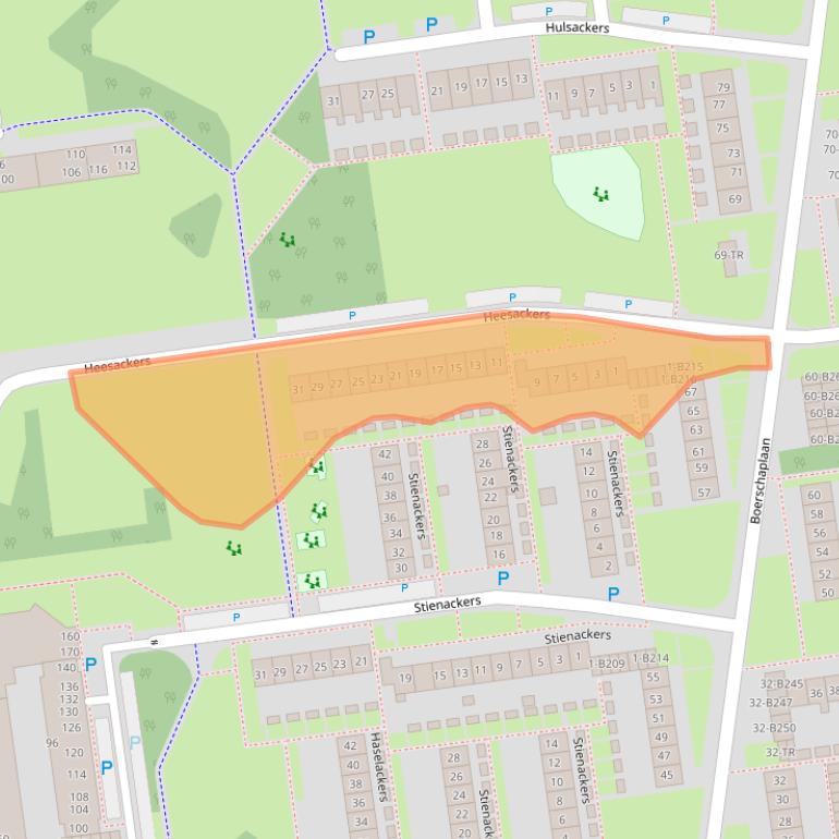 Kaart van postcodegebied 7824LE.