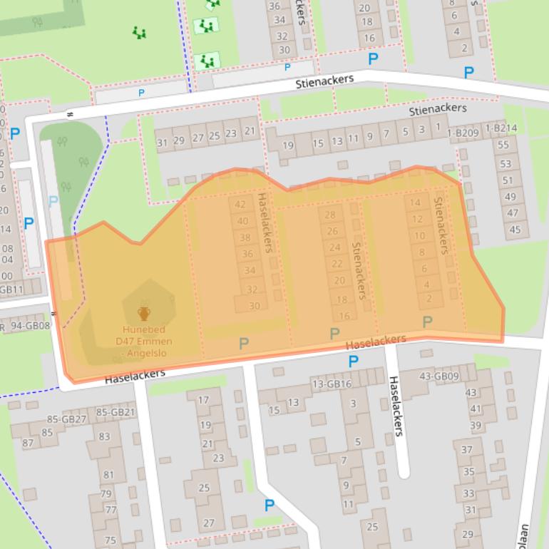 Kaart van postcodegebied 7824LM.