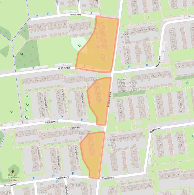 Kaart van postcodegebied 7824NB.