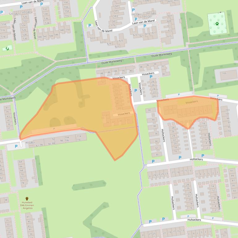 Kaart van postcodegebied 7824NH.