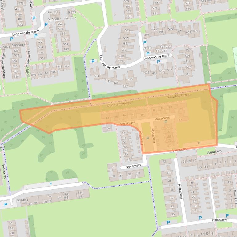 Kaart van postcodegebied 7824NW.