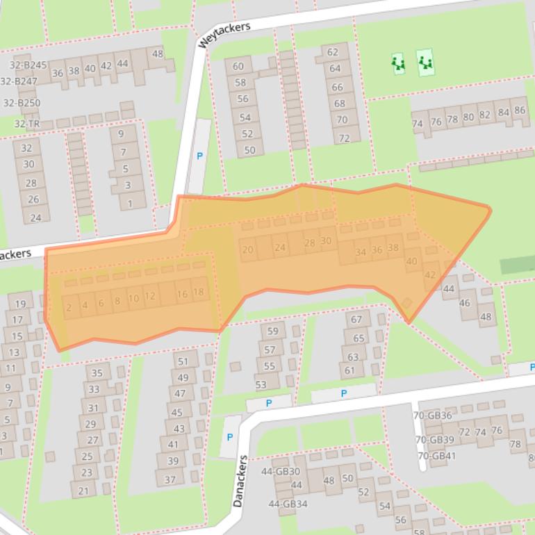 Kaart van postcodegebied 7824PC.