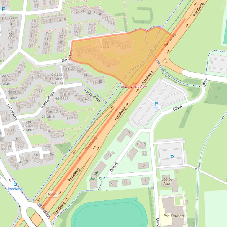 Kaart van postcodegebied 7824PR.