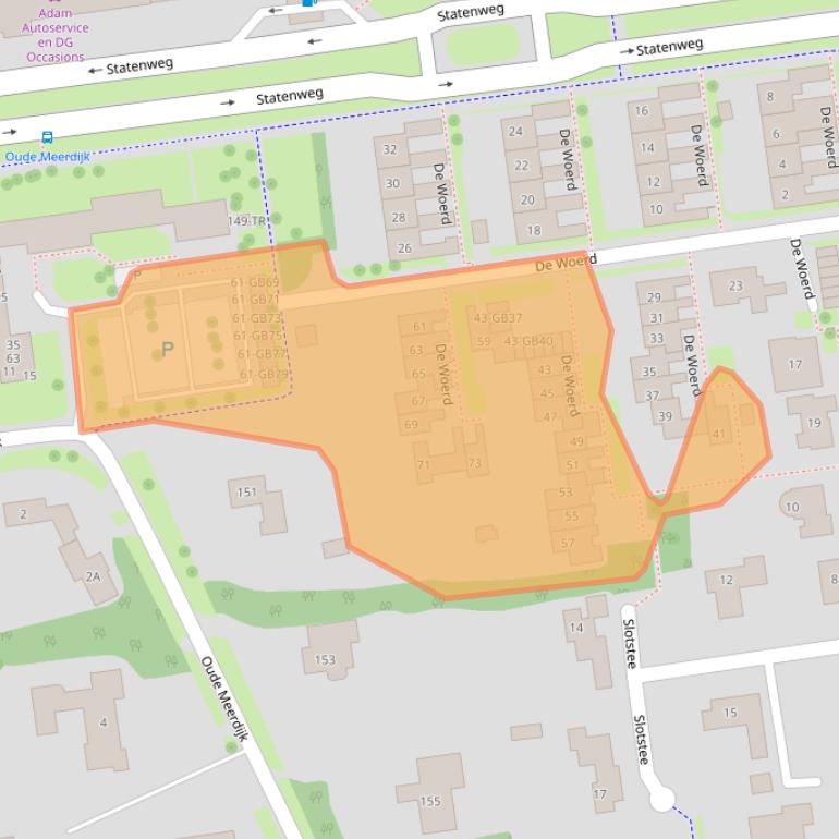 Kaart van postcodegebied 7824RB.