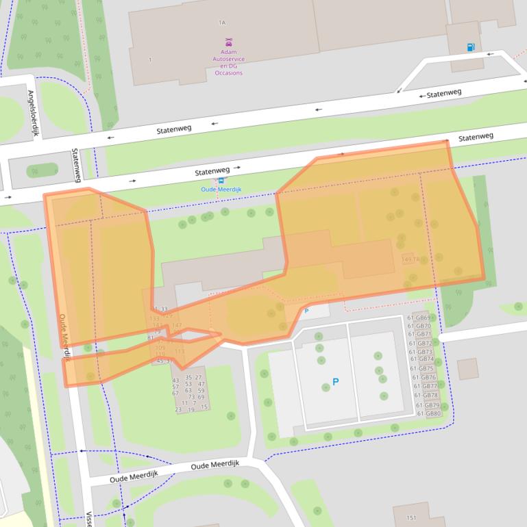 Kaart van postcodegebied 7824RT.